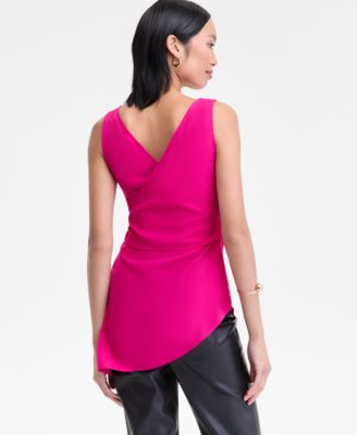 Women's Sleeveless Surplice-Neck Top, Macy's Exclusive