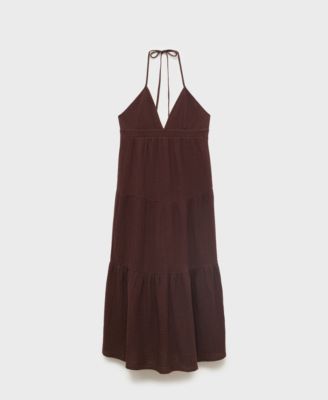 Women's V-Neck Cotton Dress