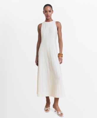 MANGO - Women's Flared Midi-Dress
