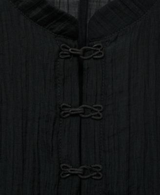 Women's Toggle Closures Lyocell Blouse