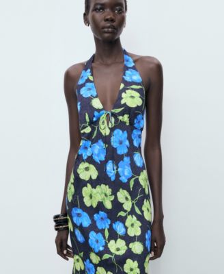 Women's Long Floral-Print Dress