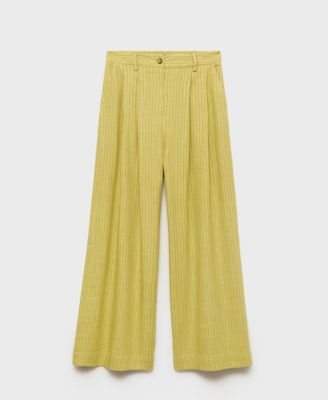 Women's Striped Straight Suit Pants