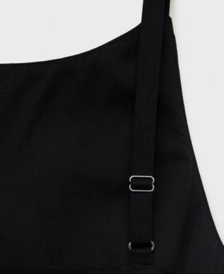 Women's Short Draped Linen Dress