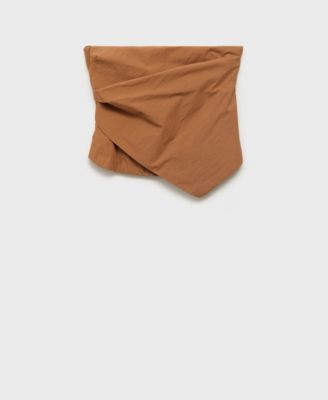 Women's Asymmetrical Strapless Top