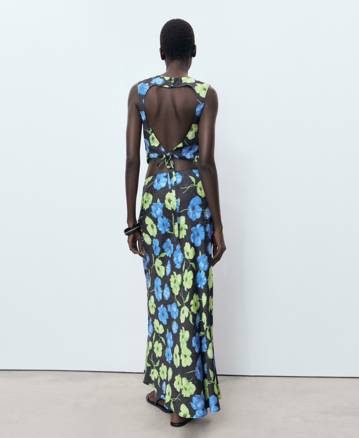 Mango Floral Print Maxi Skirt In Multi