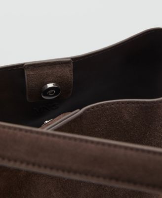 Women's Suede Leather Shopper Bag