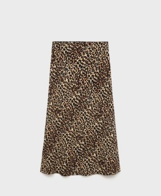 Women's Animal-Print Midi-Skirt