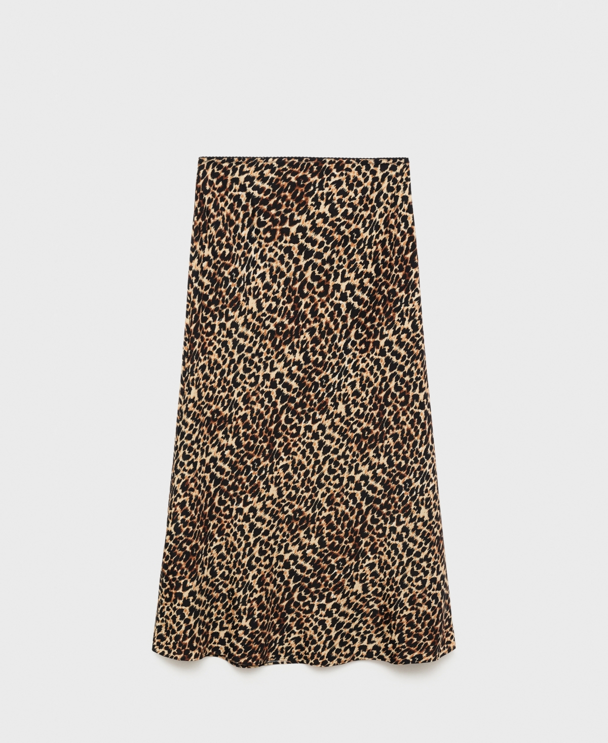 Mango Animal-print Midi-skirt Brown In Brown