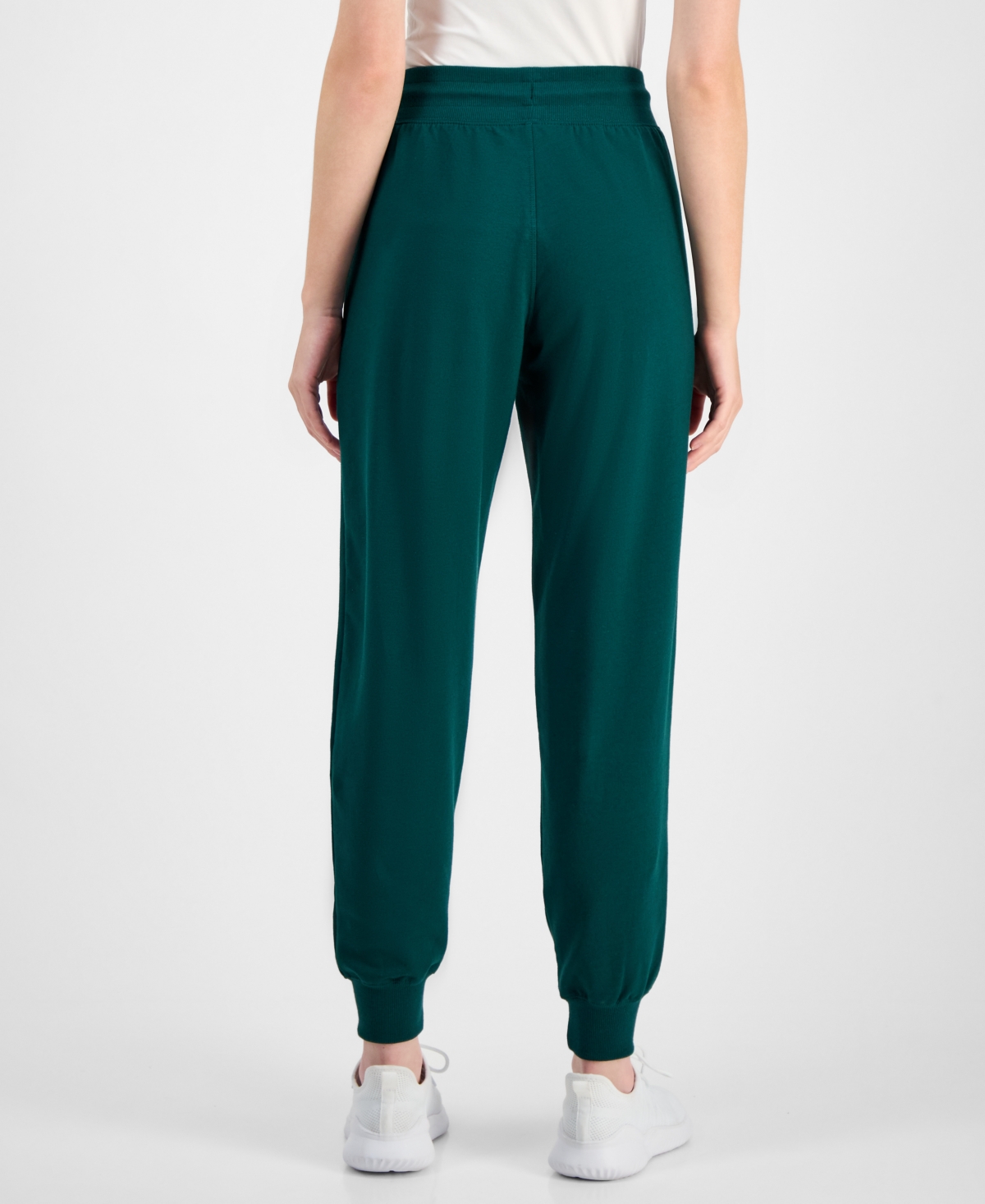 Id Ideology Women's Relaxed High-rise Fleece Joggers, Macy's Exclusive In Green