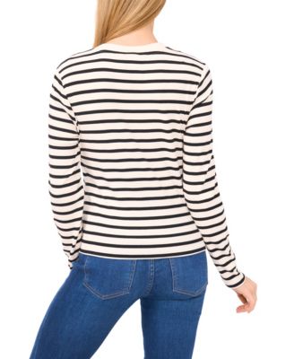 Women's Long-Sleeve V-Neck Cardigan Sweater