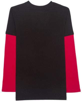 Boys 5-20 Miles Greater Long Sleeve Twofer T-Shirt