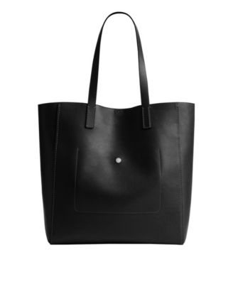 Natural Grain Leather Broadway Tote Bag