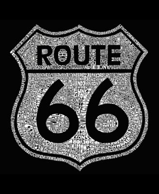 Plus Size Cities Along The Legendary Route 66 Word Art T-Shirt