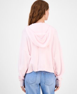 Juniors' Mossy Zip-Up Sweater Hoodie