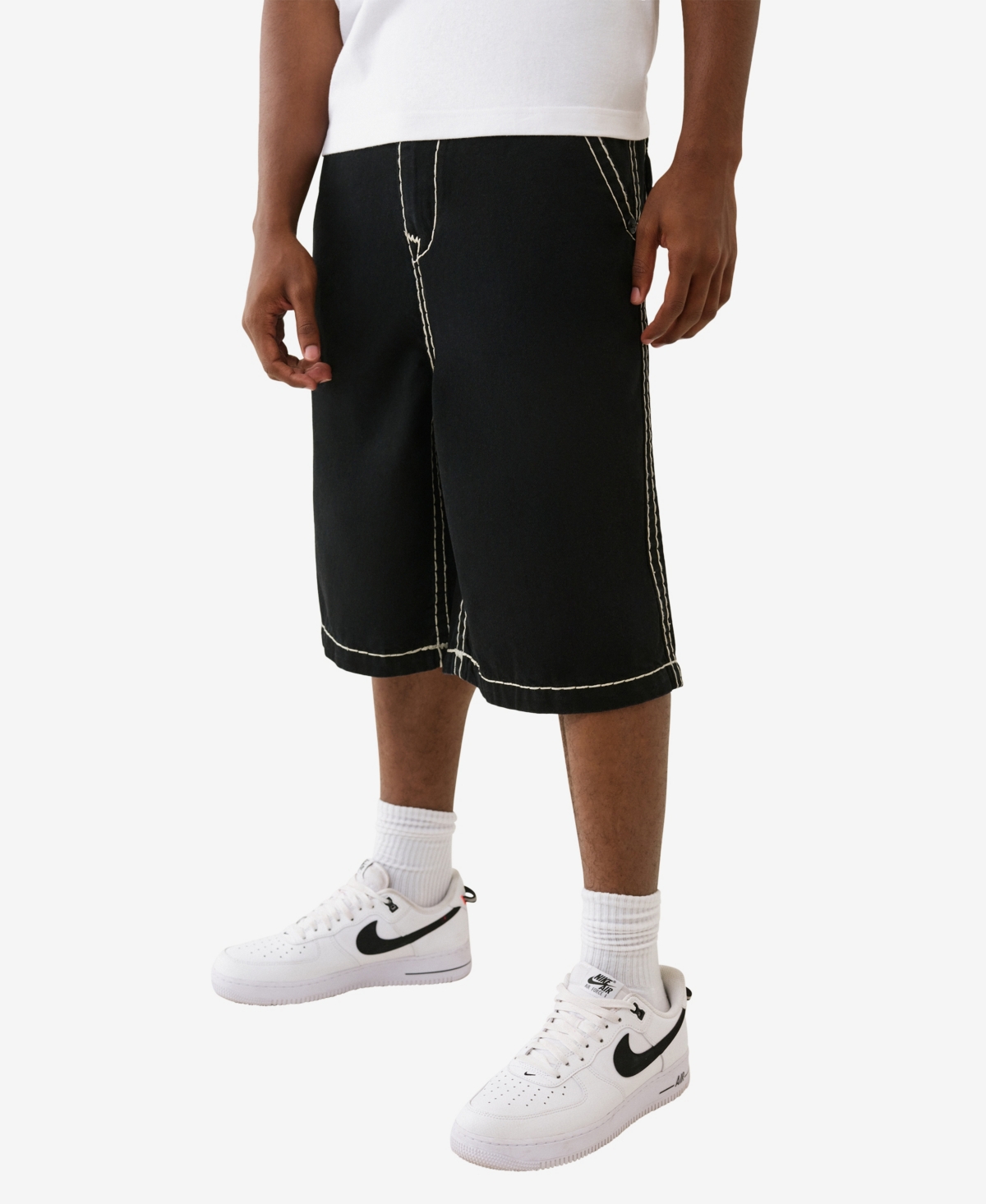 True Religion Men's Mikey Super T Baggy Af Shorts In Black