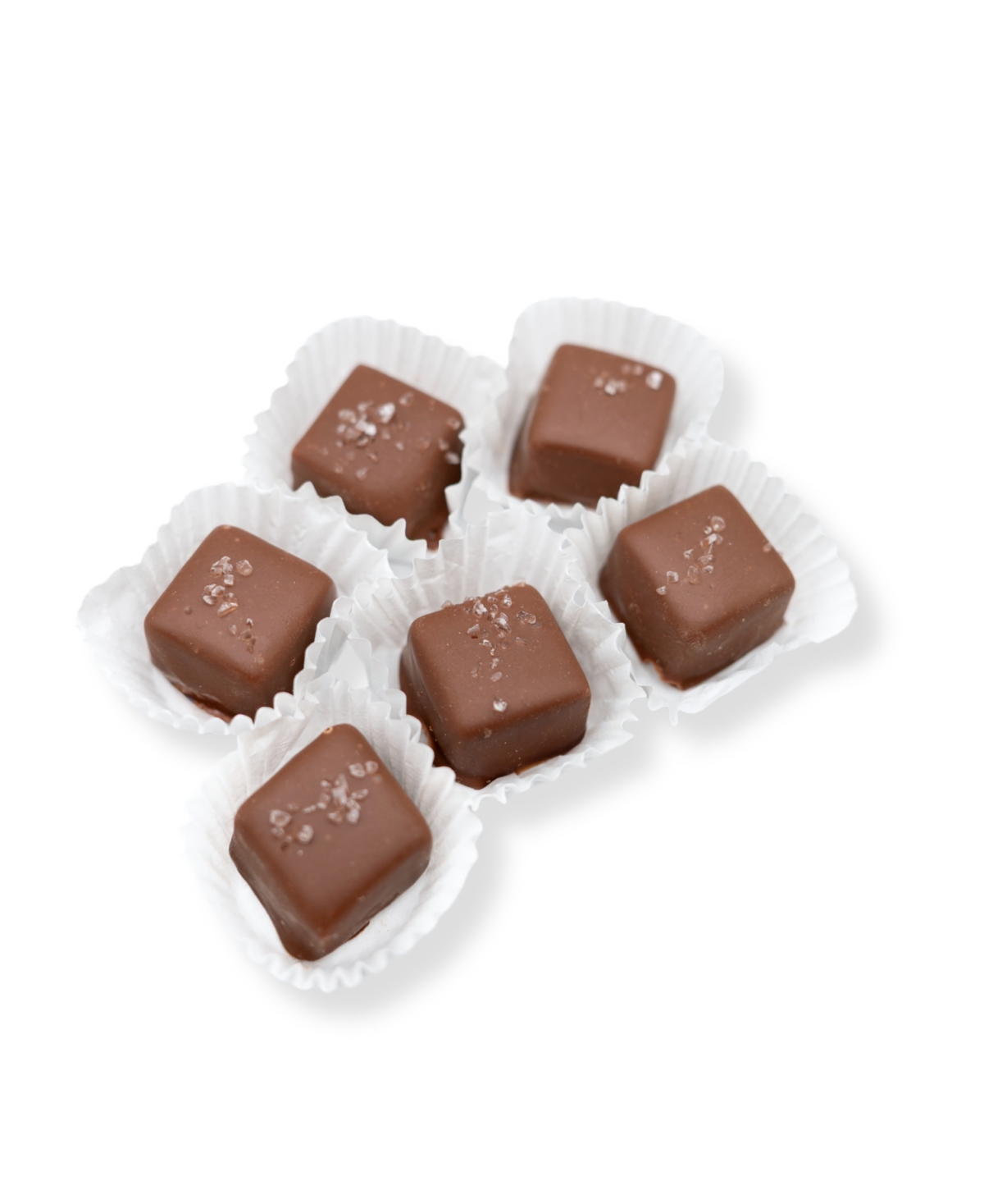 Bixby Chocolate Sea Salted Caramel Gift Box Dark & Milk Chocolate, 18 Pieces In Transparent