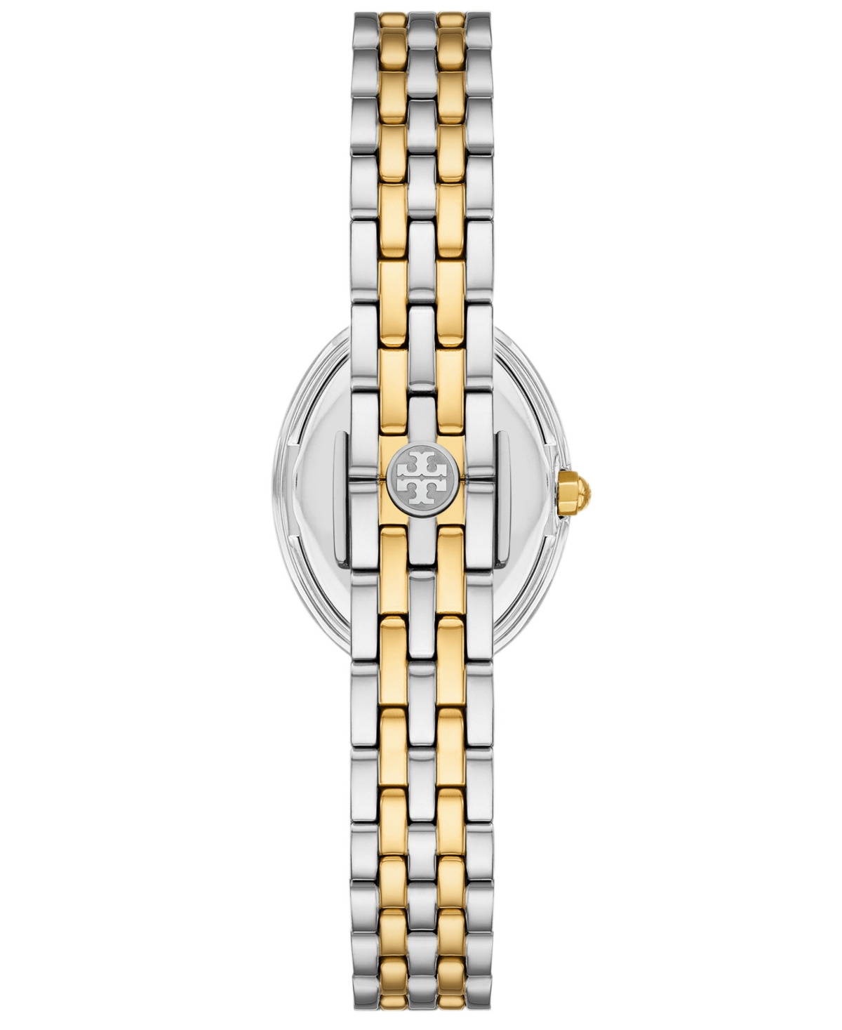 Tory Burch Women's The Oval Two-tone Stainless Steel Bracelet Watch 28mm In Multi