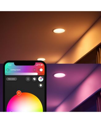 White and Color Ambiance Bluetooth 5/6" High Lumen Recessed Downlight