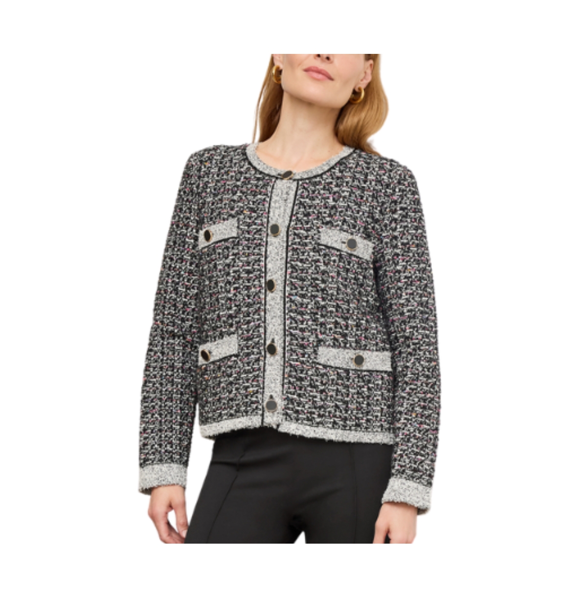 M.m.LaFleur Evangeline Lady Jardigan - Boucle Tweed