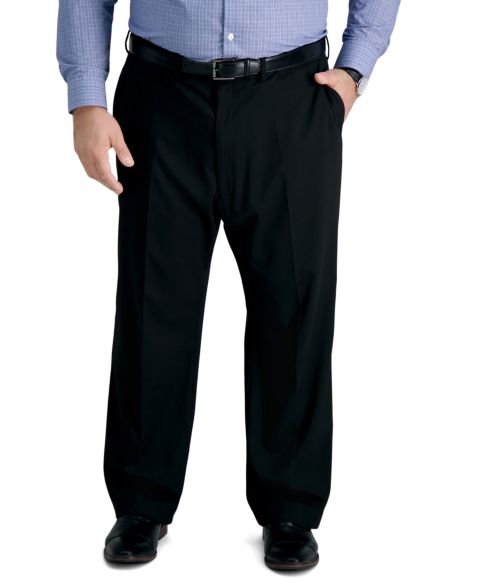 Мужские брюки Haggar JMH Big & Tall Classic Fit Suit Separates Pant, цвет: Чёрный
