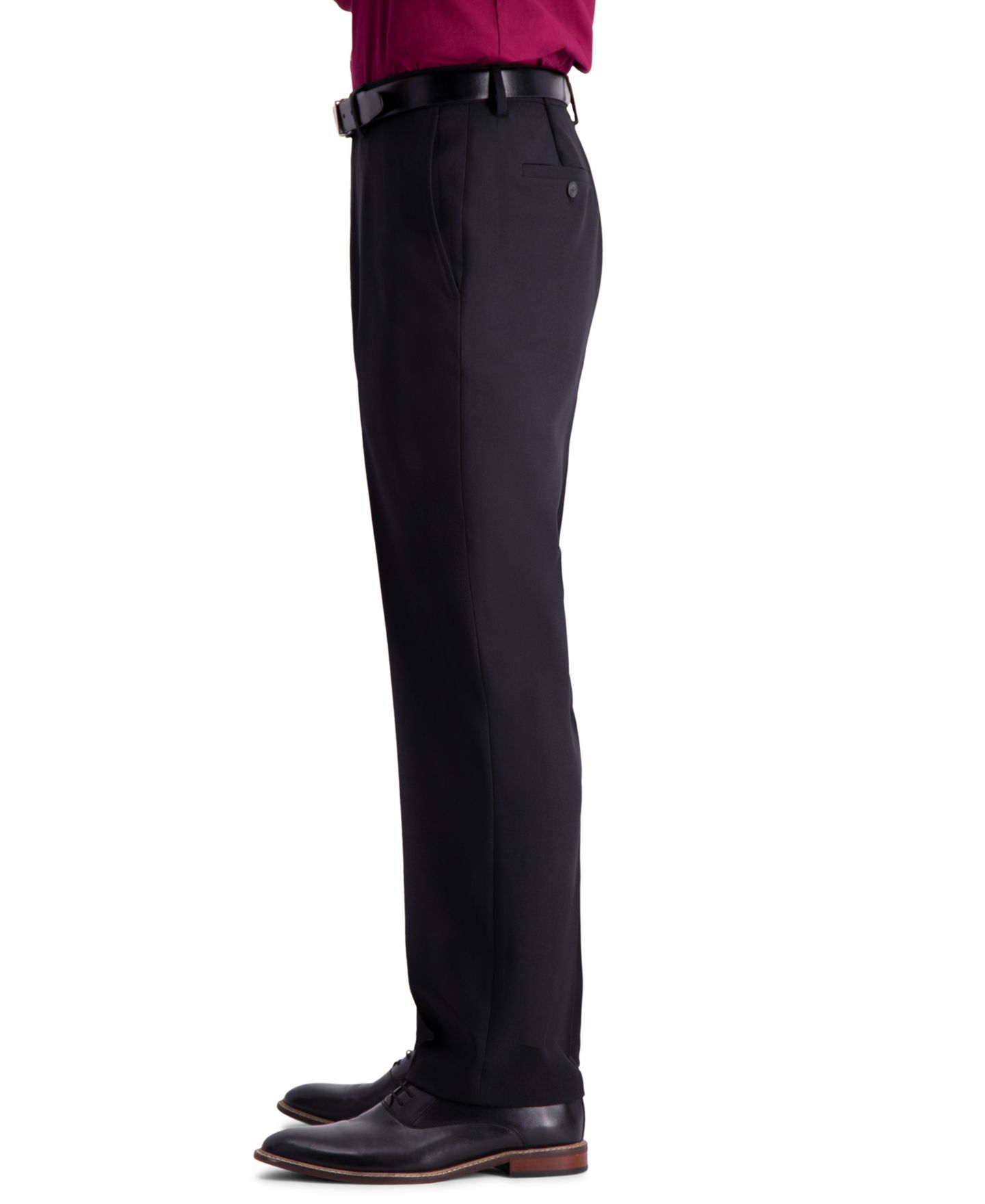 Мужские брюки Haggar Travel Performance Tailored Fit Suit Separates Pant, цвет: Чёрный — фото 3