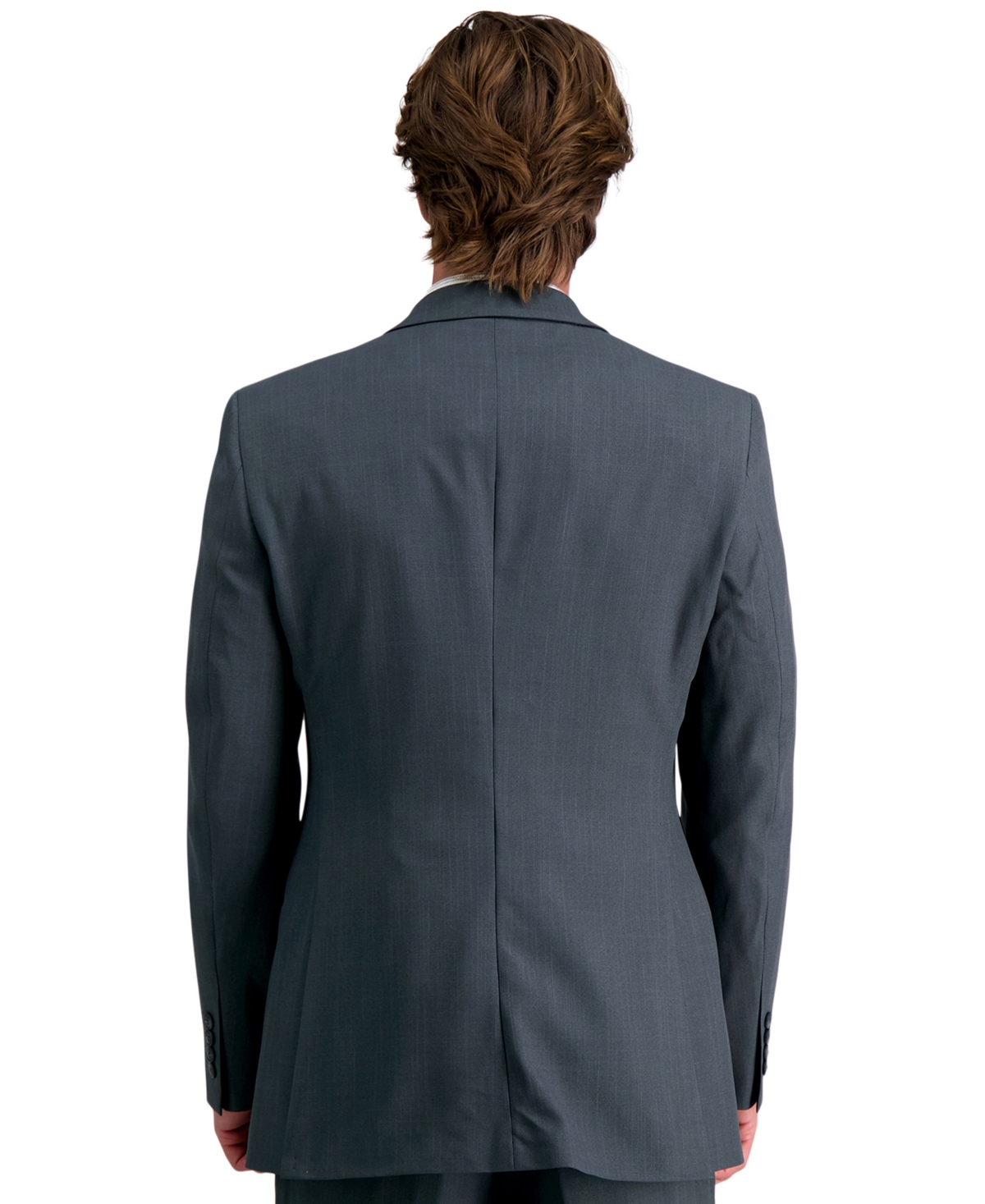 Haggar Men's Travel Performance Suit Separates Notch Lapel Jacket In Gray