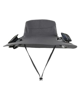 Solar Fan Hat – UPF 50+ Wide Brim Safari Hat with Dual Fans  display picture 1