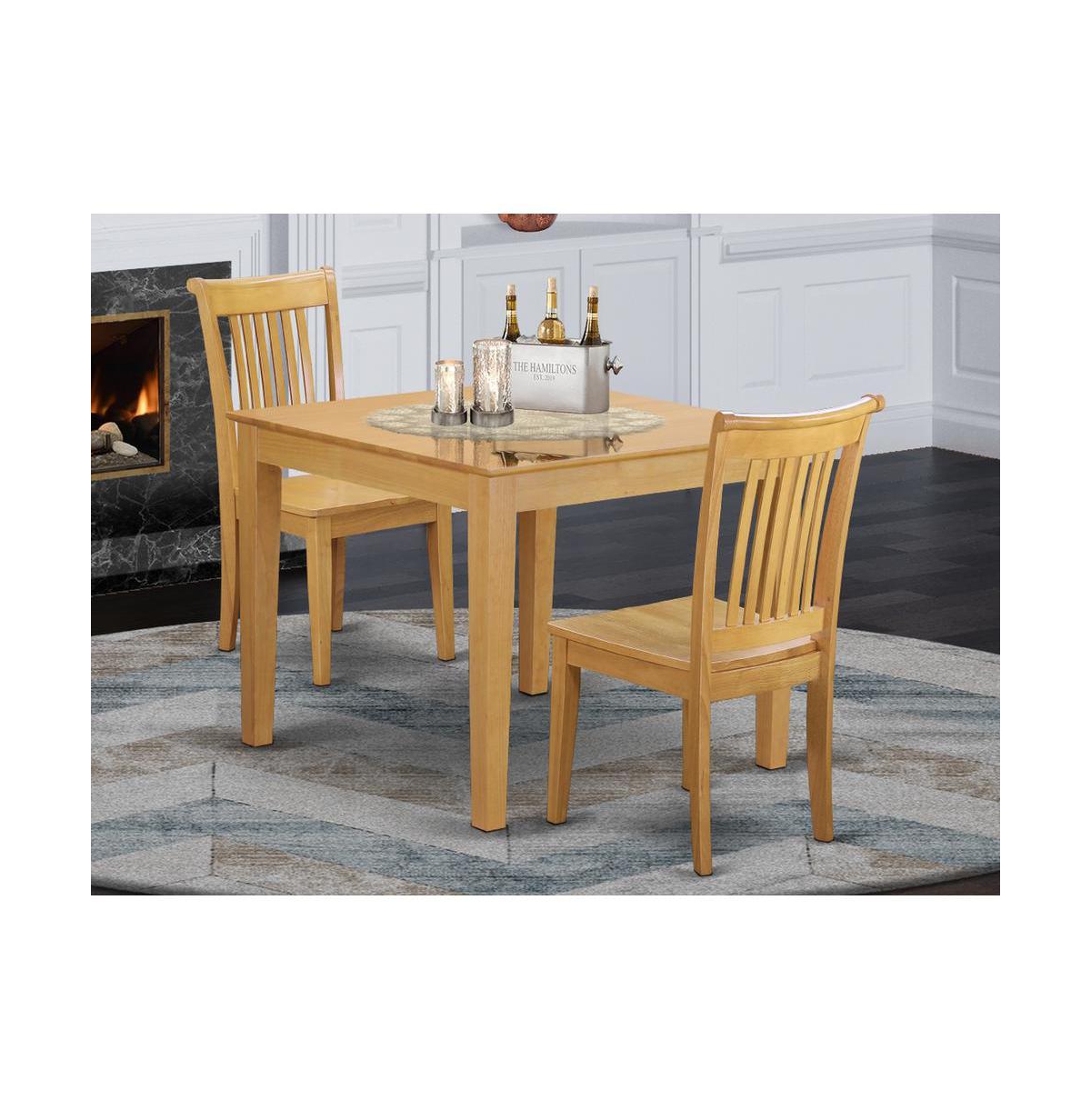 East West Furniture Dining Room Set Oak