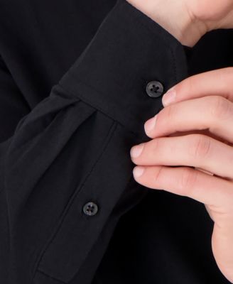 Men's Mitered Cuffs Dress Shirt