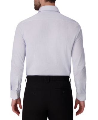 Men's Geometric Print Spread Collar Dress Shirt