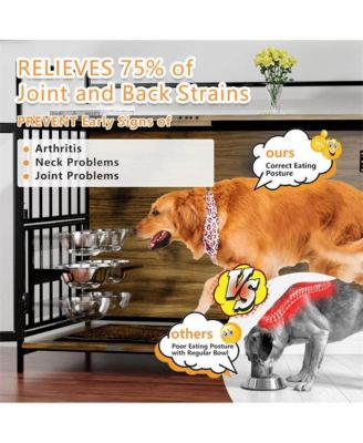 41 in. Indoor Heavy Duty Sturdy Dog Crate Furniture-Style Cages for Large Dogs