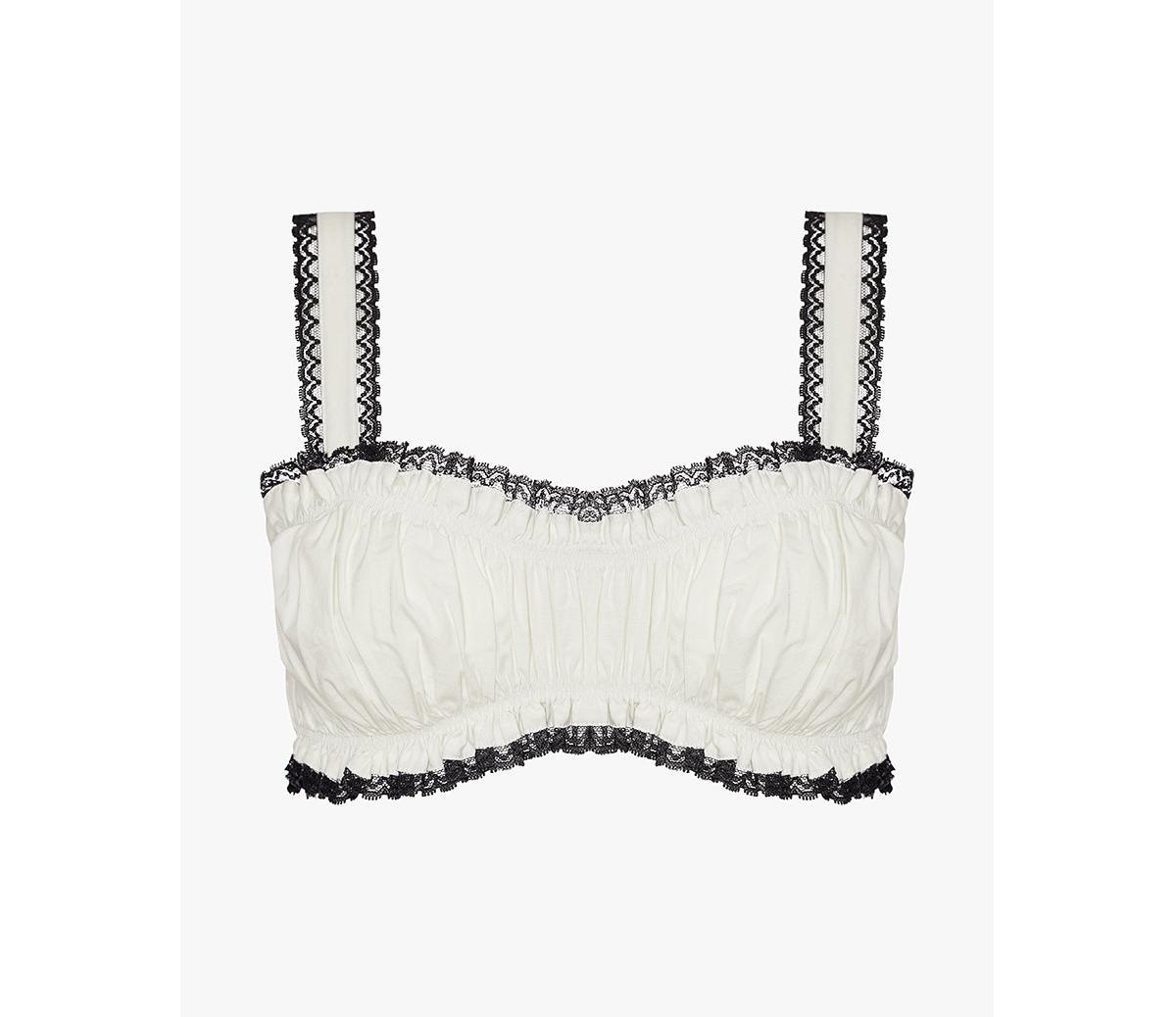 WeWoreWhat Women's Ruched Crop Top