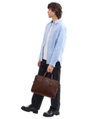 Men's Carlyle Polished Pebble Brief Bag