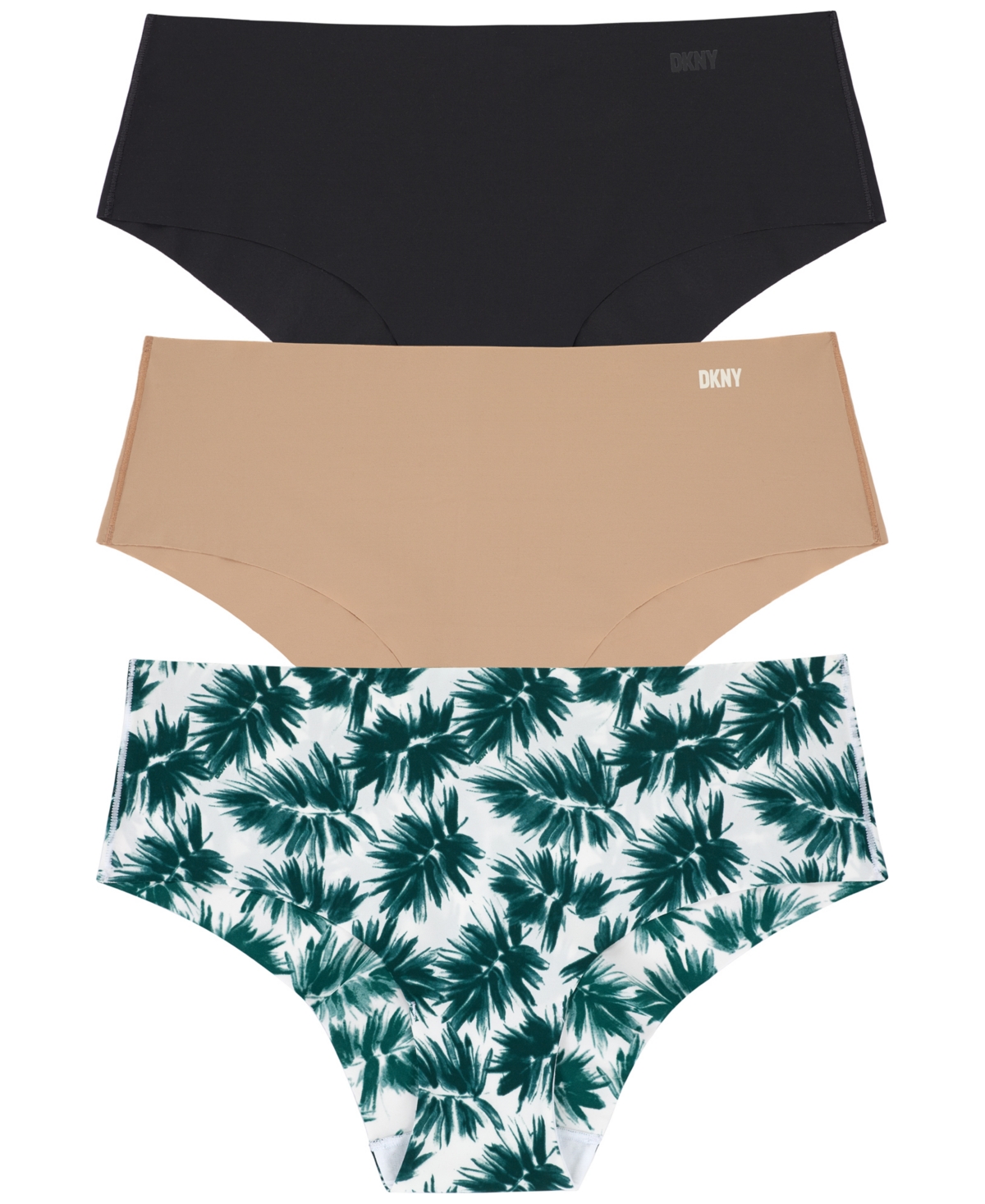 Dkny Litewear Cut Anywhere Assorted 3-pack Hipster Briefs