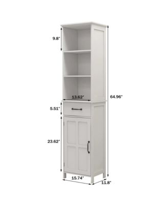 CASAINC 65"H MDF Drawer and Door Compact Floor Cabinet