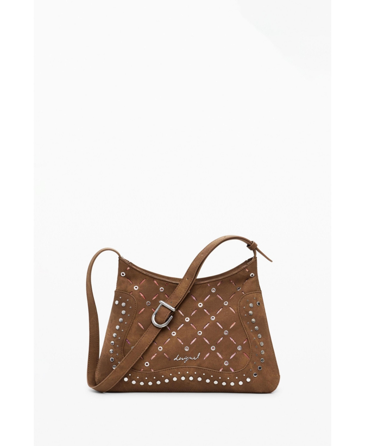 Desigual Women's Medium cut-out faux leather bag