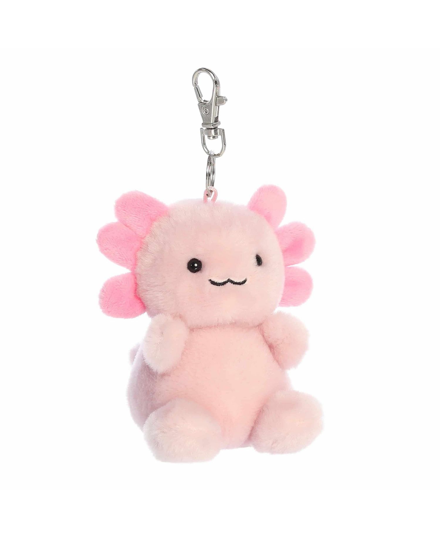 Mini Ax Axolotl Palm Pals Adorable Clip-On Pink 4