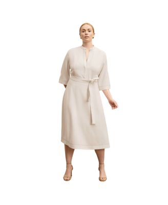 Lauleh Dress - Everyday Crepe with Topstitch