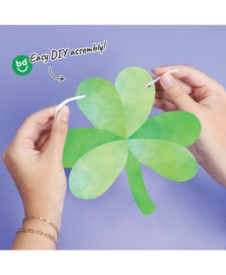 Shamrock Garland Banner, 30 Feet Cord, 15 Shamrocks
