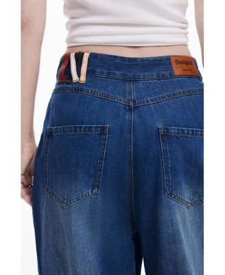 Women's Baggy wrap-style jeans