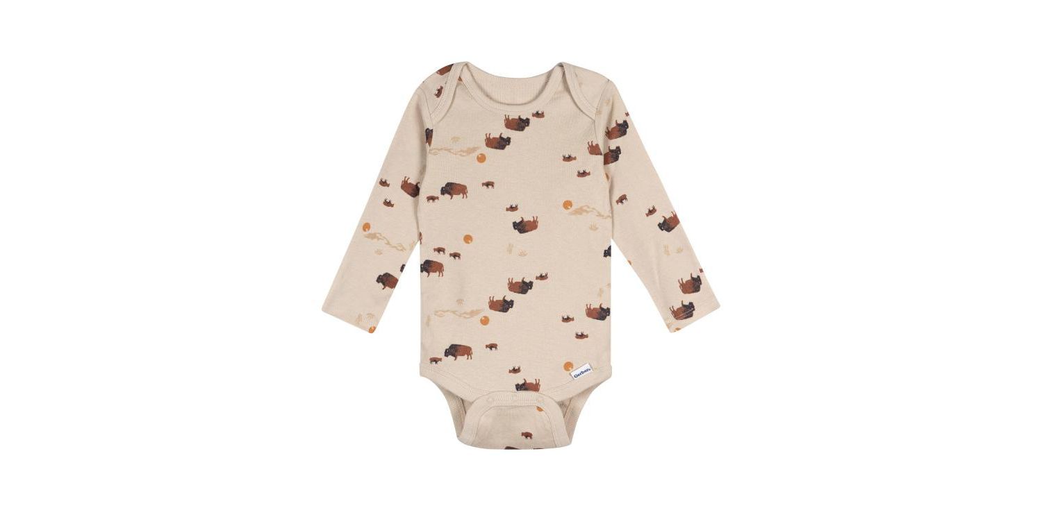 Baby Boys' 5-Pack Long Sleeve Bodysuits, Grey Heather, 12 Months