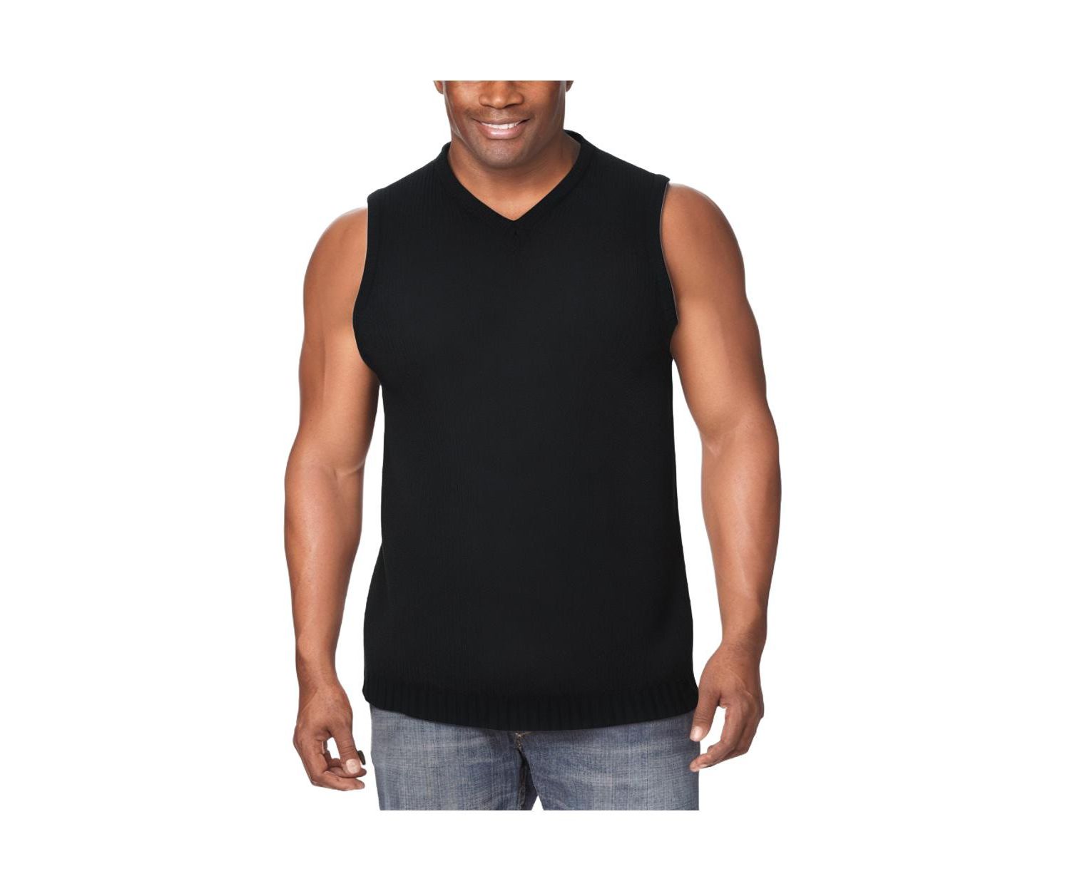 Men's Shaker Knit V-Neck Sweater Vest