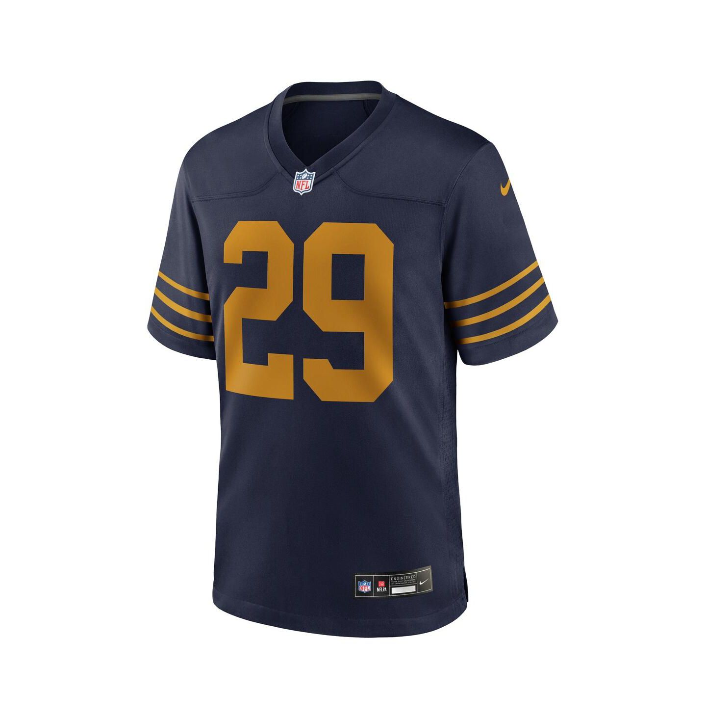 Мужской топ Nike Xavier McKinney Navy Green Bay Packers The 1923 Classic Game Jersey — фото 2
