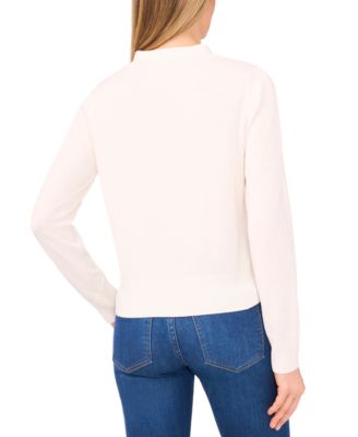 Women's Tie Neck Cardigan Sweater