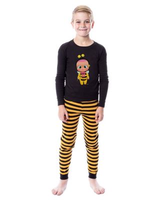 Magic Tears Girls' Bumblebee Unisex Kids Tight Fit Sleep Pajama Set