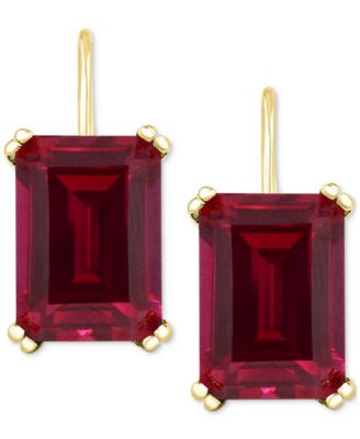 Onyx Leverback Hoop Earrings in 14k Gold-Plated Sterling Silver