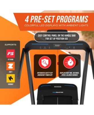 RunMaster 2-in-1 Folding Treadmill – Portable Under-Desk Electric Walking Pad with 2.5HP Motor, Foldable Handle & Large Belt – Space-Saving Design for Walking or Jogging – Black