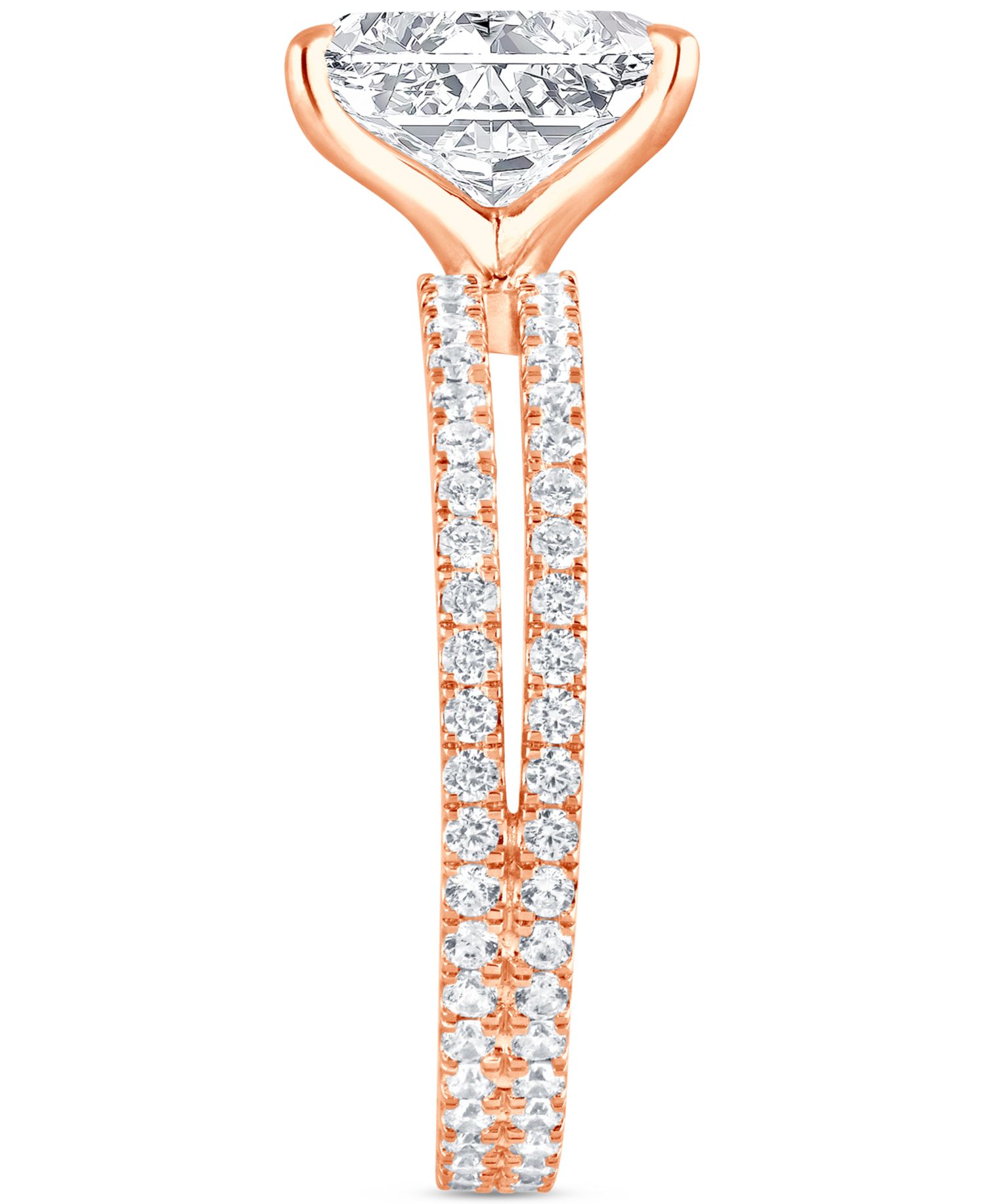Certified Lab Grown Diamond Radiant Bridal Set (3 ct. t.w.) in 14k Gold