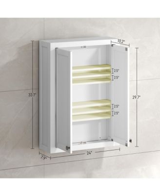 Bathroom Wall Cabinet Medicine Cabinet with Adjustable Shelves