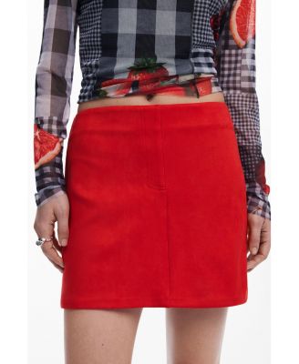 Women's Suede mini skirt